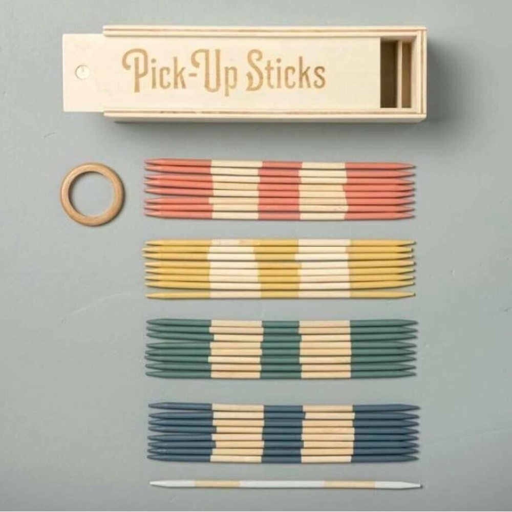 Classic Pick-Up Sticks Game Set - Multicolor